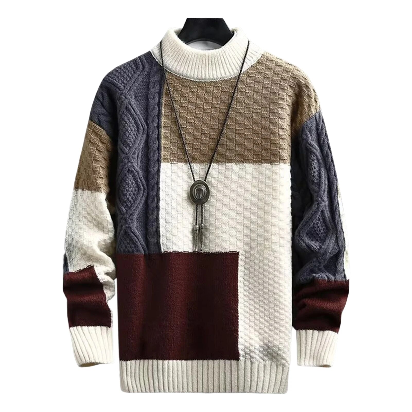 Spring Sweater Loose Thermal Thick Streetwear Men Winter Sweater