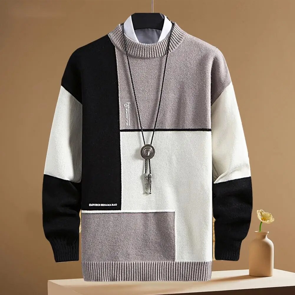 Spring Sweater Loose Thermal Thick Streetwear Men Winter Sweater