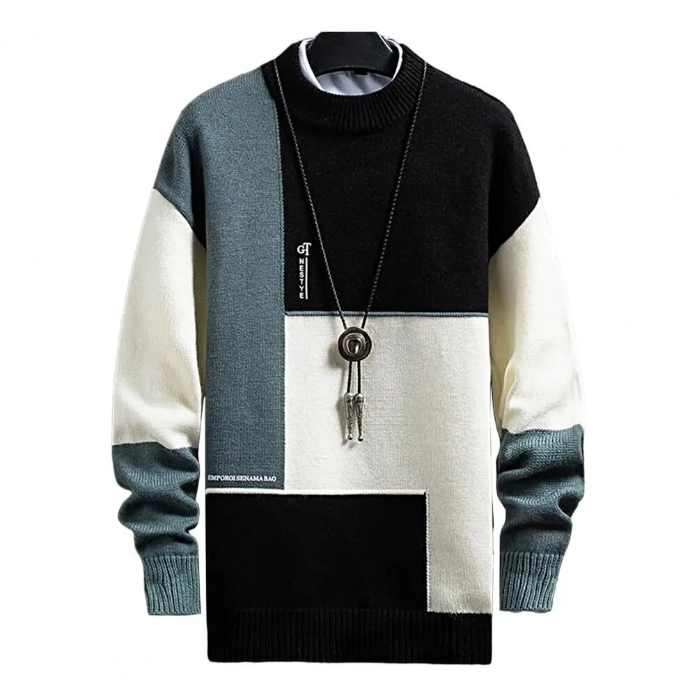 Spring Sweater Loose Thermal Thick Streetwear Men Winter Sweater