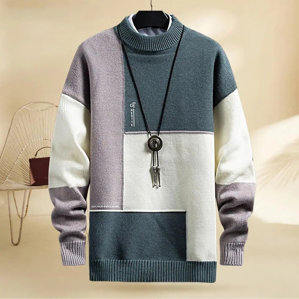 Spring Sweater Loose Thermal Thick Streetwear Men Winter Sweater