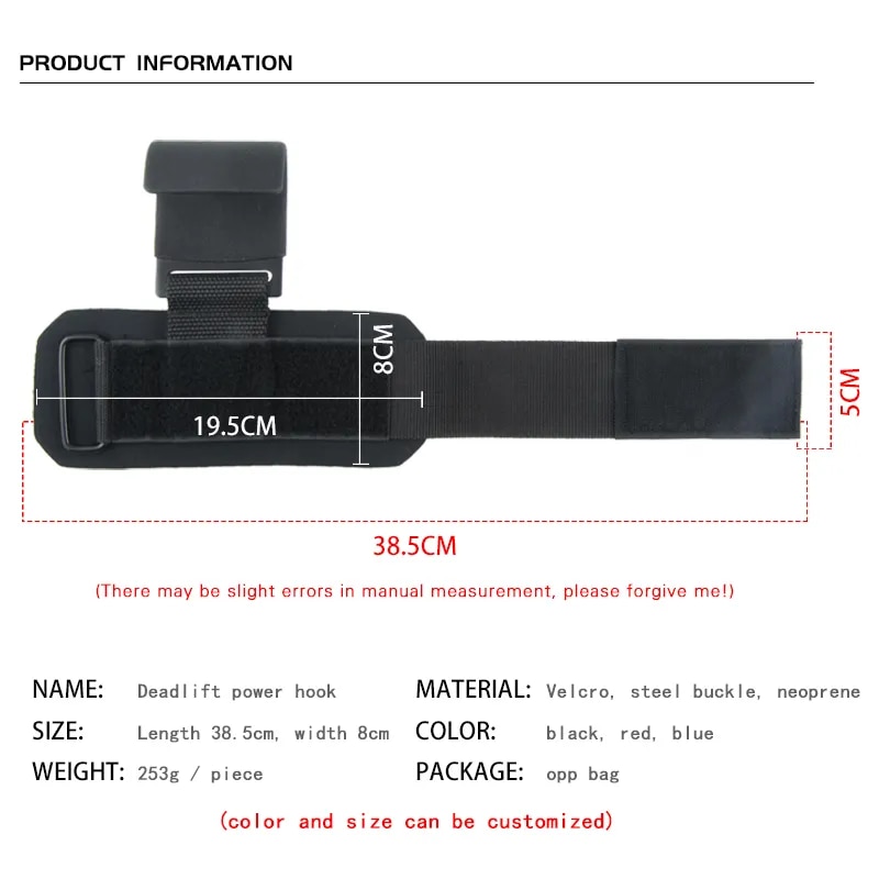 Weight Lifting Hook Grips With Wrist Wraps