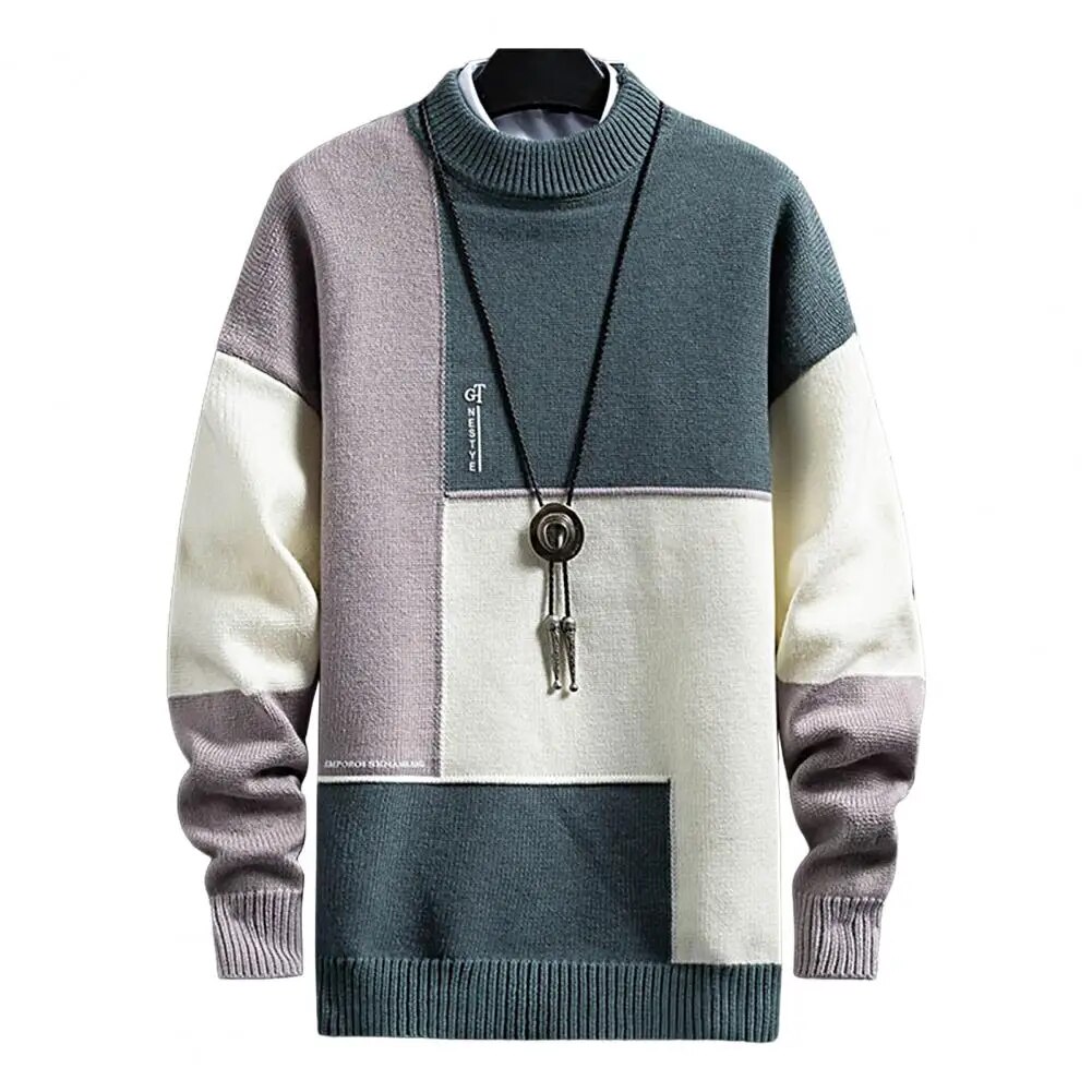 Spring Sweater Loose Thermal Thick Streetwear Men Winter Sweater